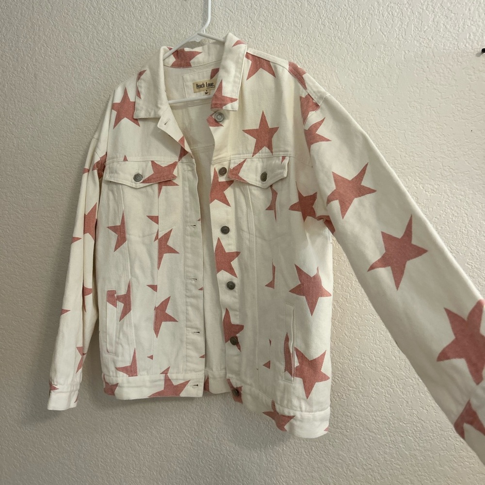 Pink Star Denim Jacket